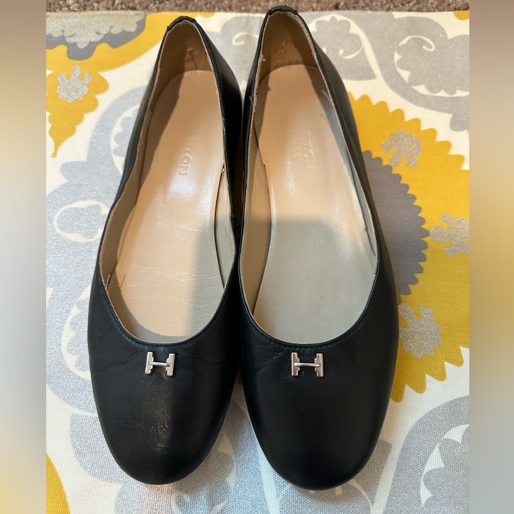 Halston Heritage shoes flats black womens size 8